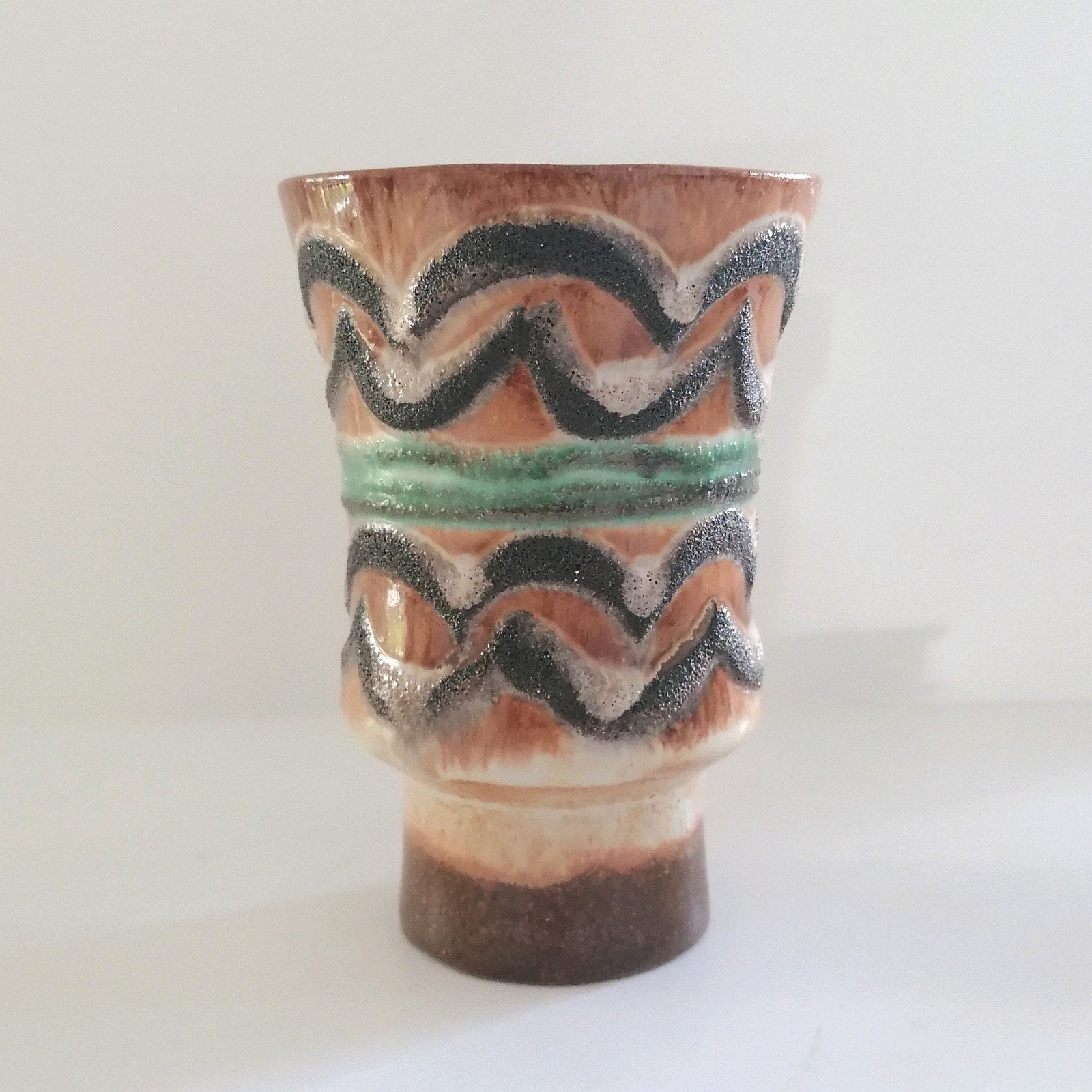 Vintage Strehla bloempot/ vaas, Duitsland, Ophalen of Verzenden