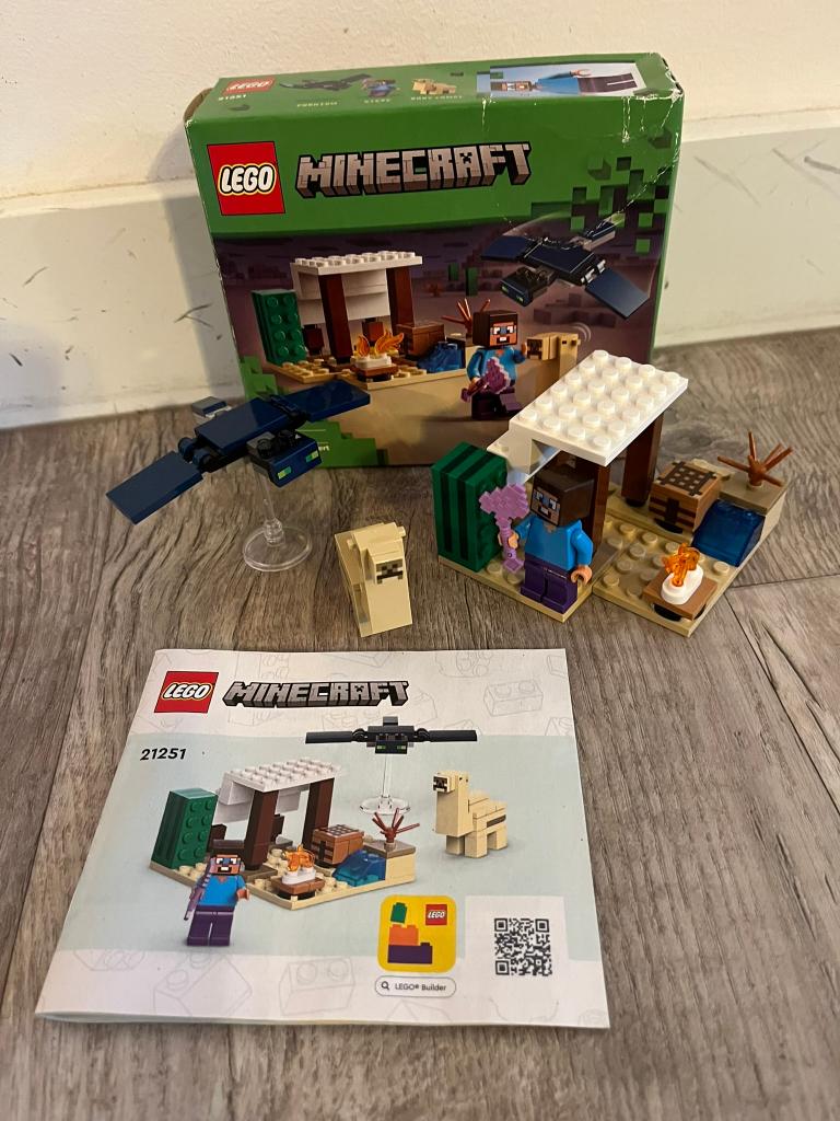 Lego Minecraft De Woestijnexpeditie 21251, Minecraft, Lego, Ophalen of Verzenden, Zo goed als nieuw