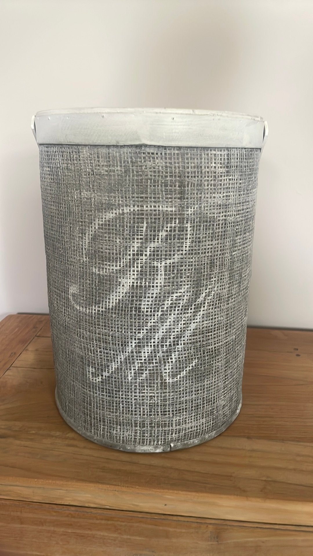 Te koop windlicht, Ophalen, Gebruikt, Wit, Brocante