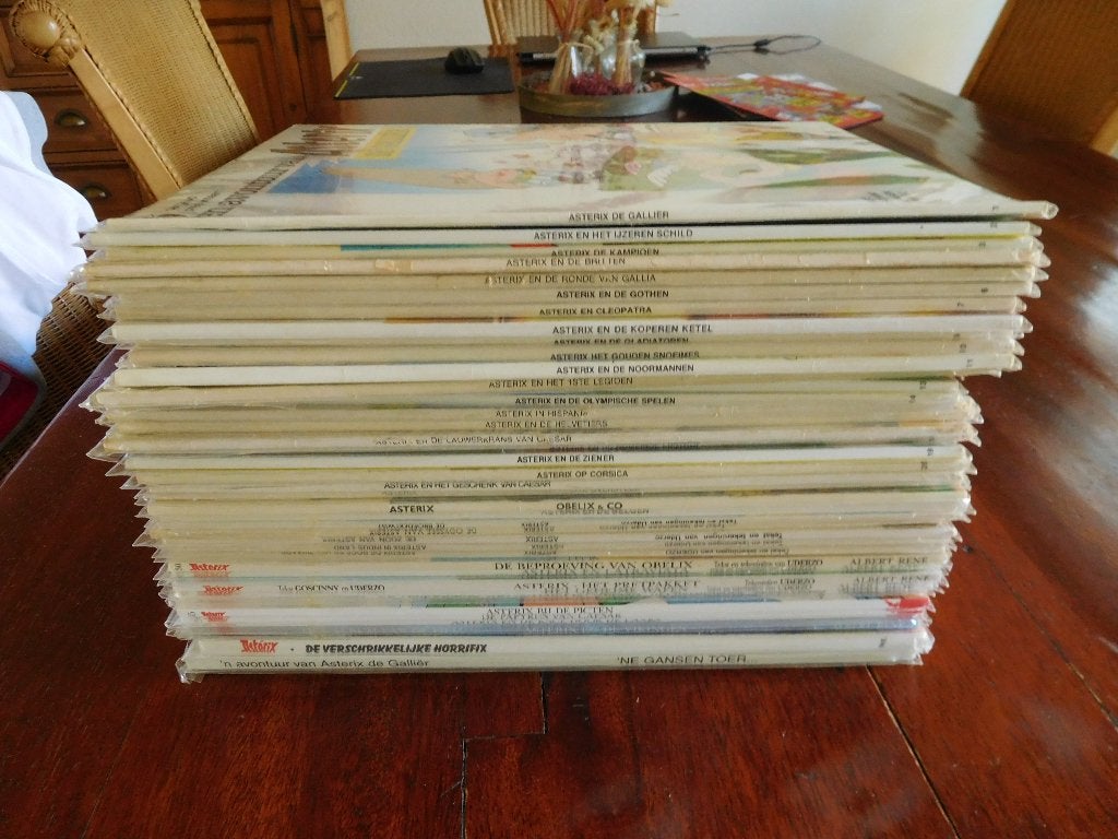 Grote collectie Asterix en Obelix stripboeken, Gelezen, René Goscinny en Albert Uderzo, Ophalen of Verzenden, Meerdere stripboeken