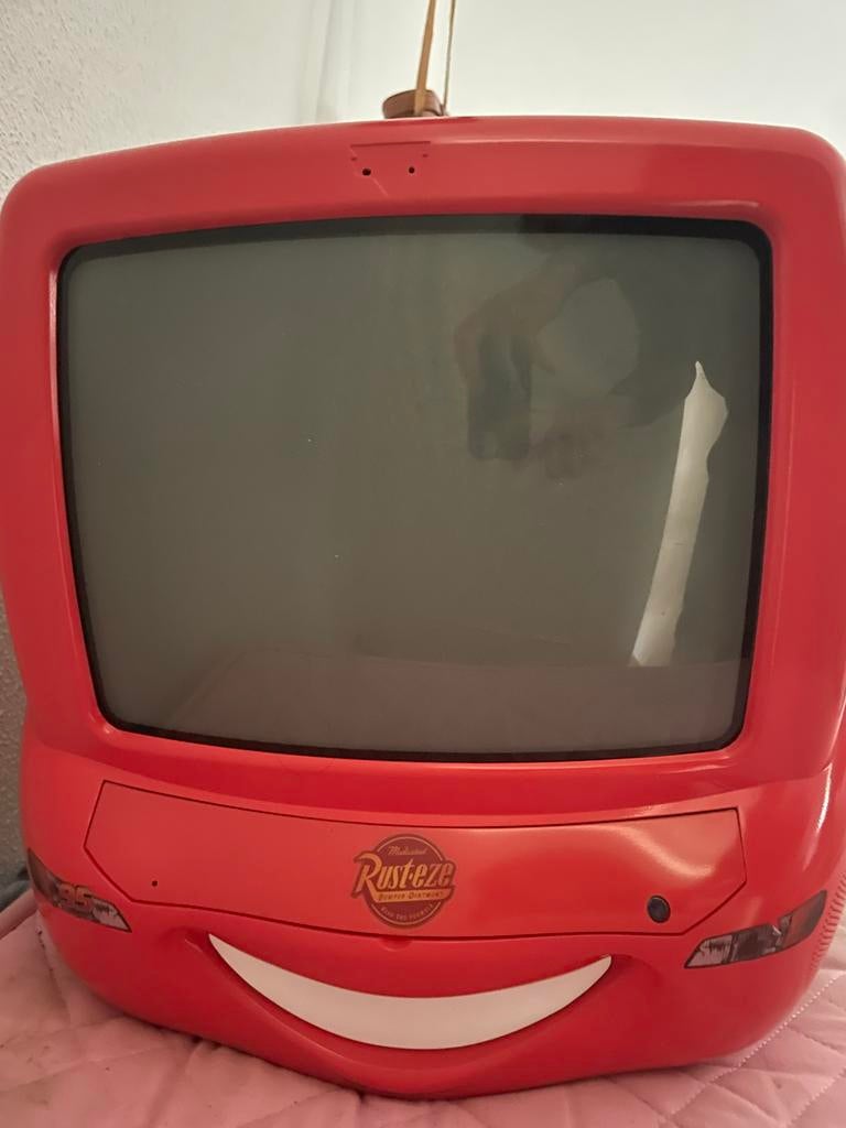 Disney Cars Bliksem McQueen TV – Uniek & Speels Design!, Ophalen of Verzenden, Zo goed als nieuw, Overige merken