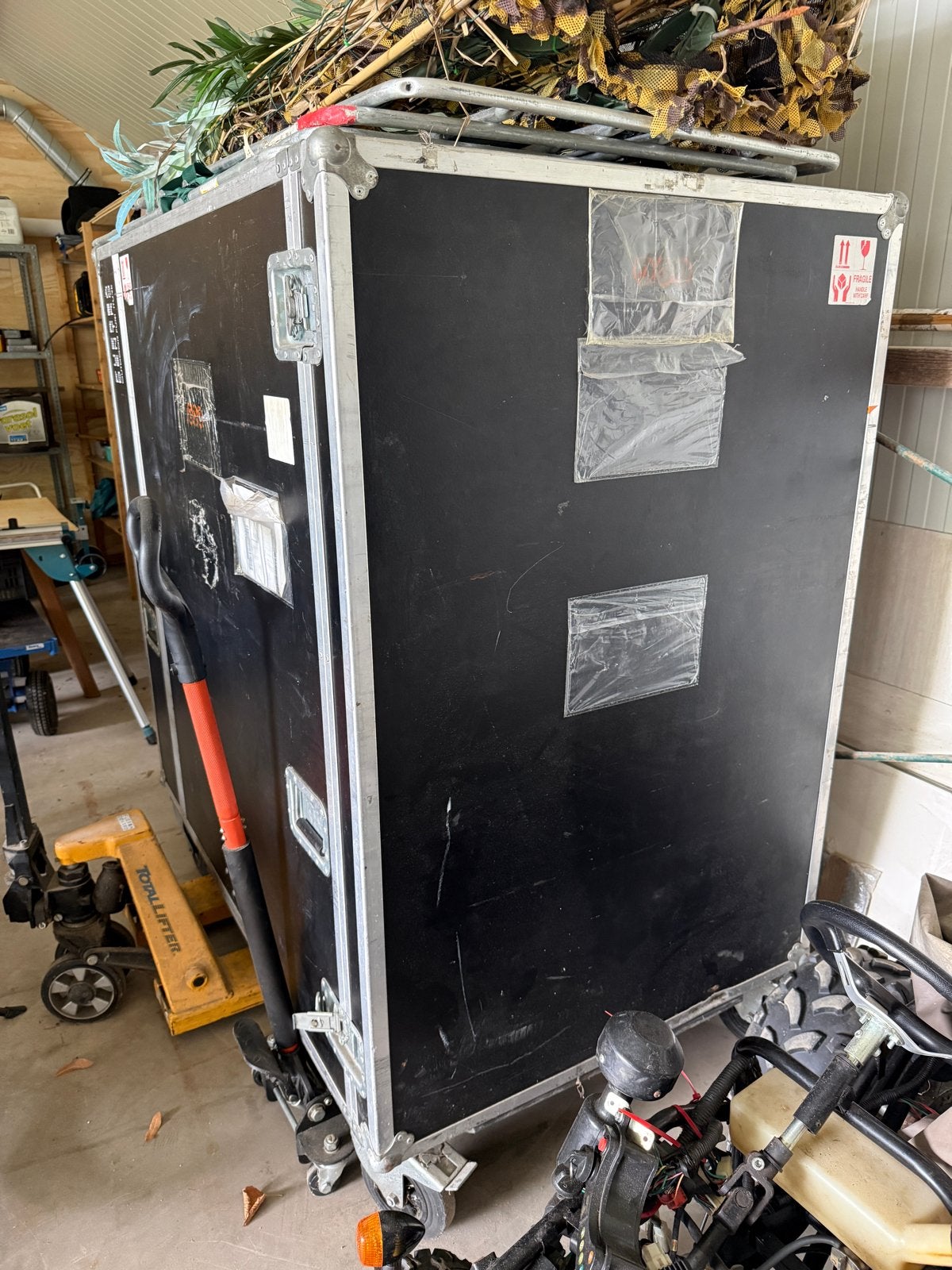 Grote Flightcase op wielen - Zwart, Ophalen
