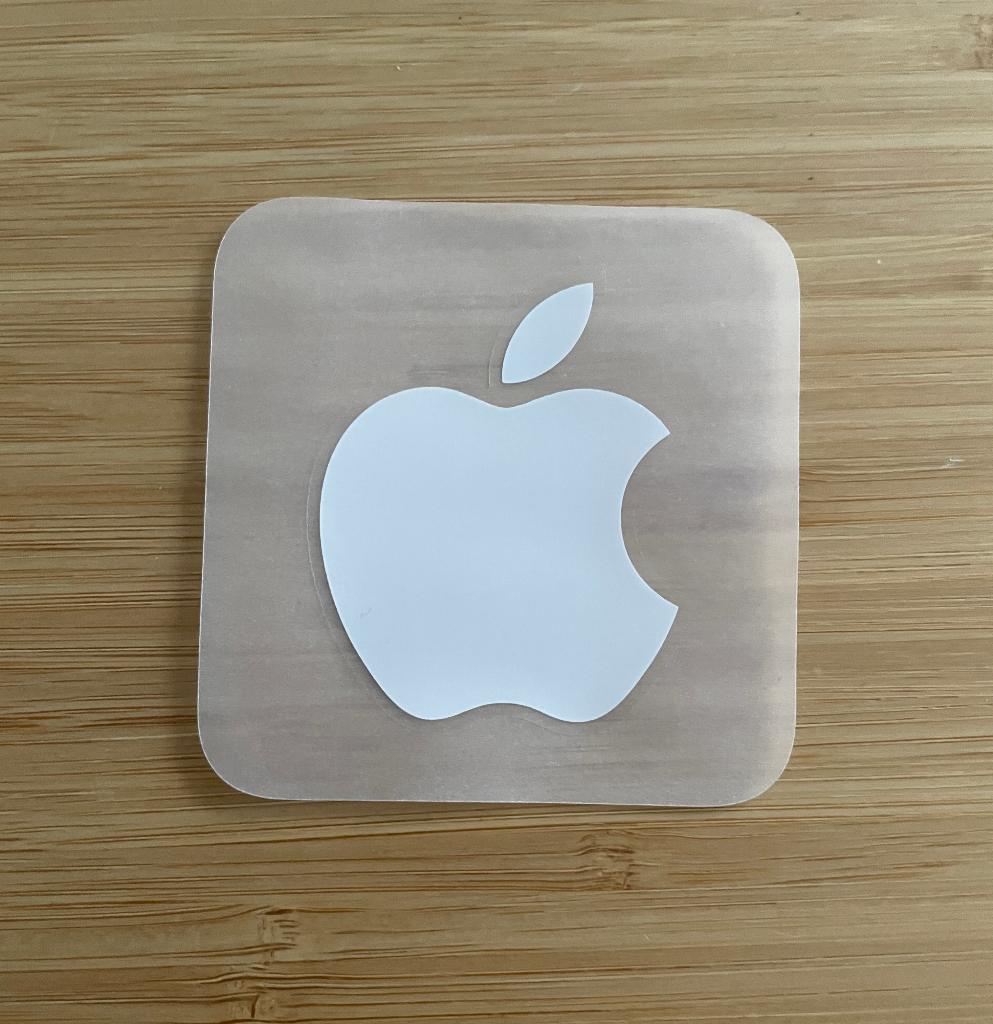 Echte Apple logo sticker, Verzamelen, Stickers, Verzenden, Nieuw, Bedrijf of Vereniging
