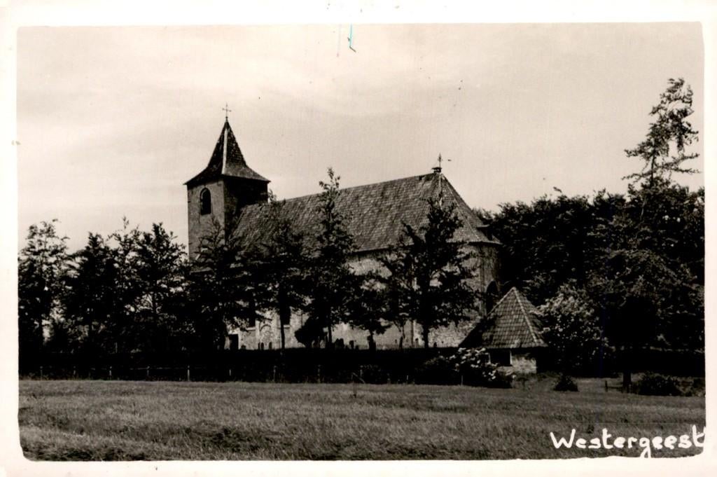 Westergeest Kerk - FOTOKAART # 111, Verzenden, 1920 tot 1940, Ongelopen, Friesland