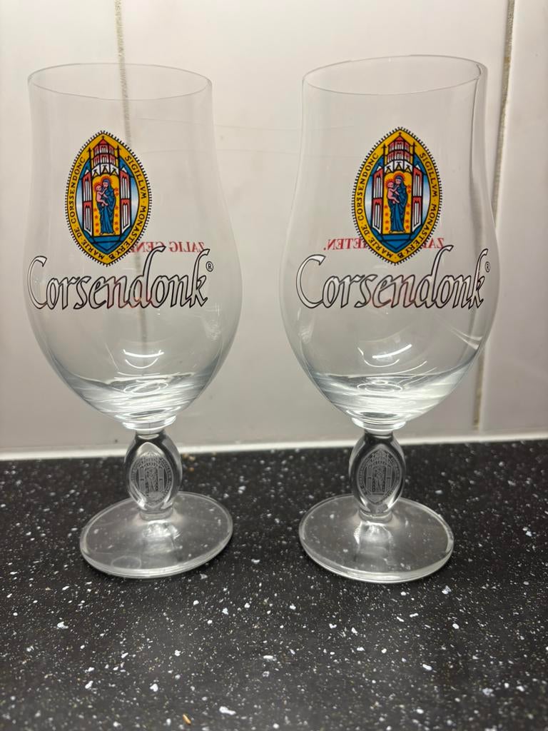 Corsendonk glazen, Ophalen of Verzenden, Zo goed als nieuw, Glas of Glazen, Overige merken