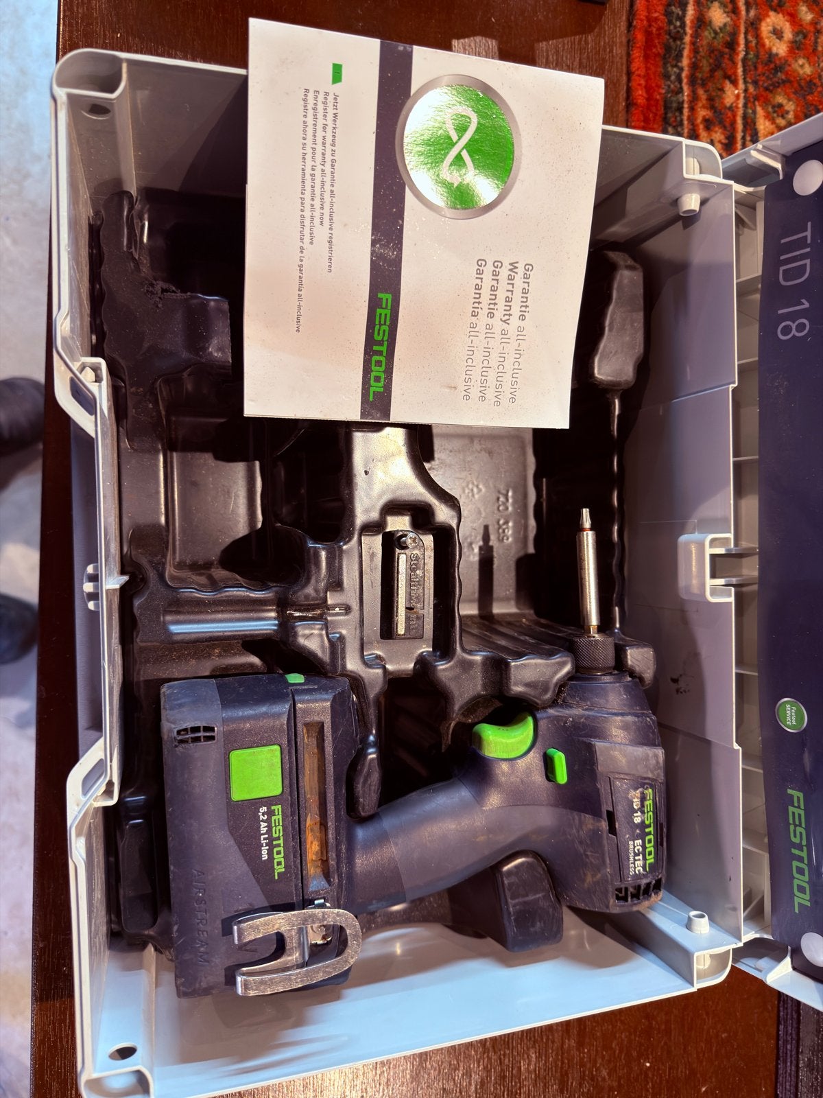 Festool TID 18 Schroefmachine, Doe-het-zelf en Verbouw, Gereedschap | Boormachines, Gebruikt, Variabele snelheid, Ophalen of Verzenden
