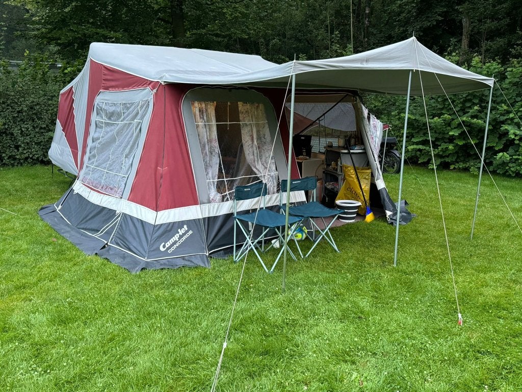 Camp-let concorde vouwwagen met gastencabine, Caravans en Kamperen, Ophalen, Meerkleurig, Aanwezig, Camp-Let