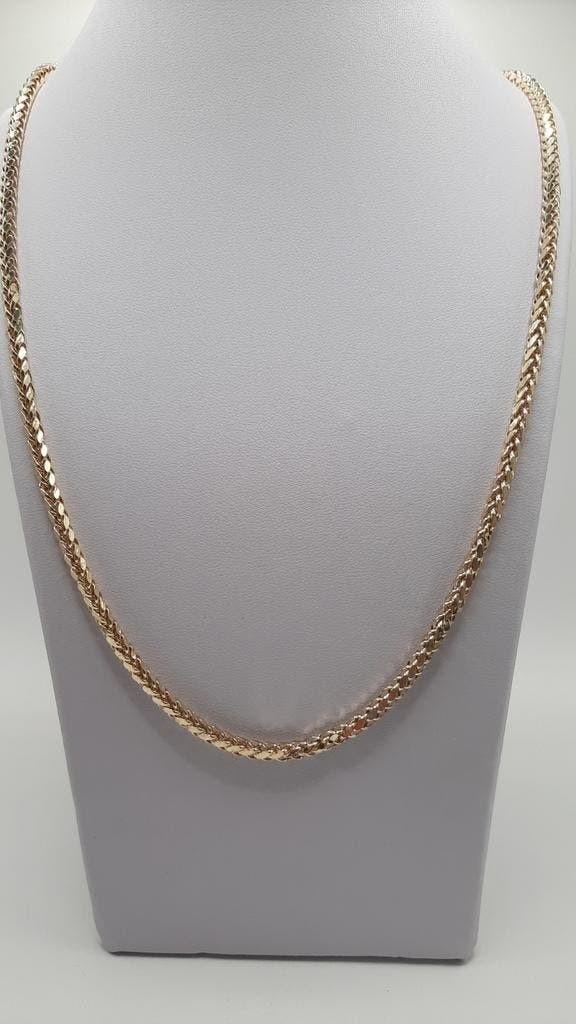 Gouden fantasie schakel ketting 14kt, Sieraden, Tassen en Uiterlijk, Kettingen, Www.bredajuwelier.nl, Nieuw, Ophalen of Verzenden