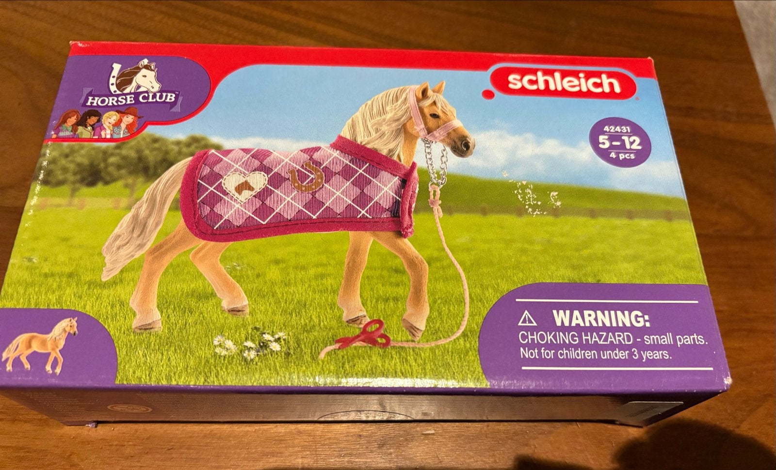 Schleich Horse Club Paard met deken en halster - Nieuw, Ophalen of Verzenden, Nieuw