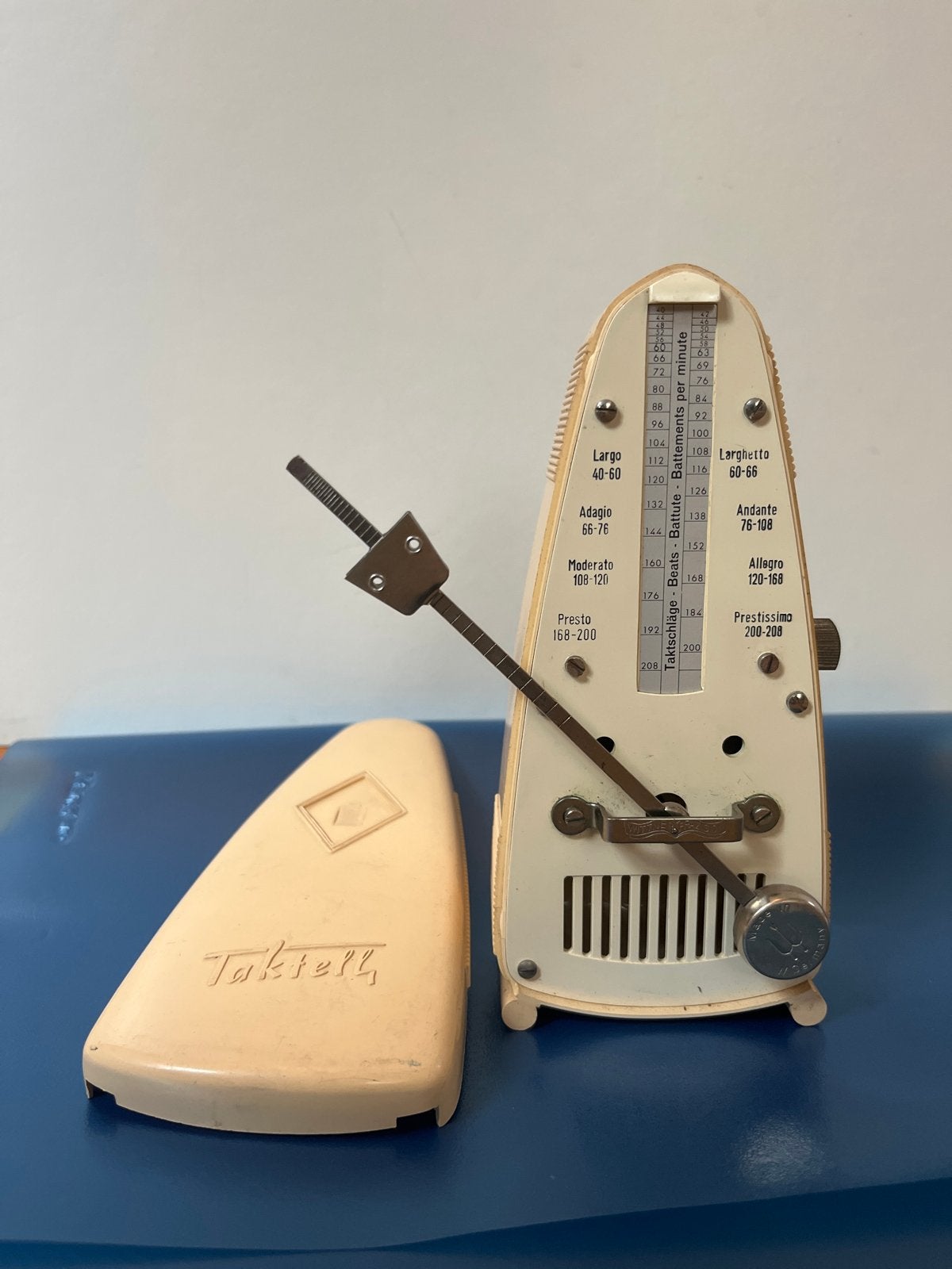 Vintage Taktell Metronoom - Crèmekleurig, Verzenden, Gebruikt