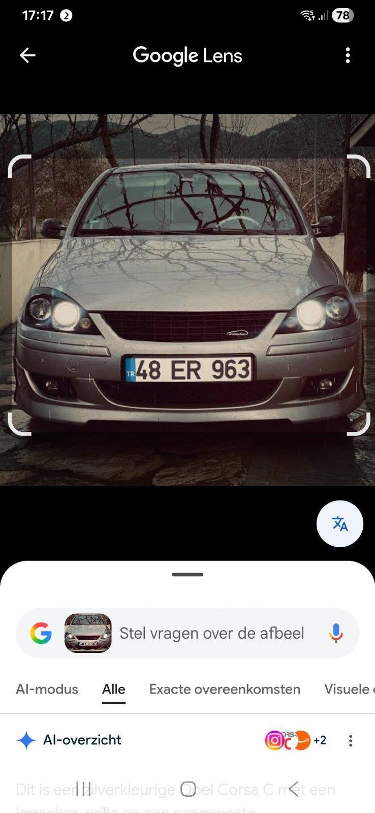 Opel Corsa-c gsi, Ophalen