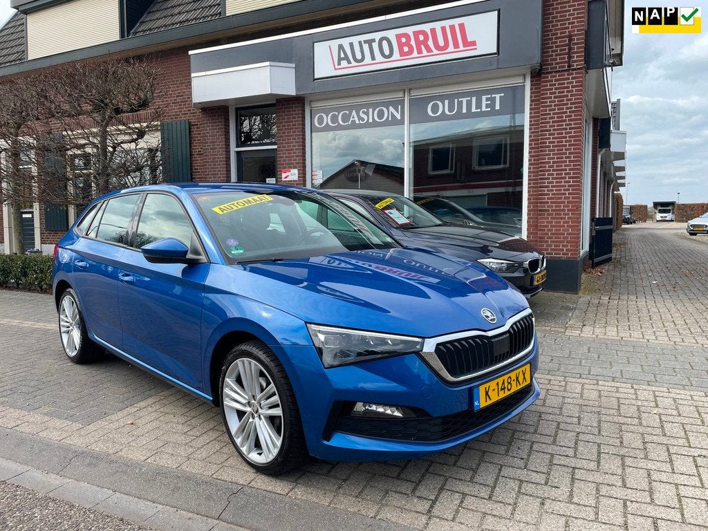 Skoda Scala 1.0 TSI Business Edition Aut.|NL-auto|Vitual Coc, Gebruikt, Blauw, 116 pk, 49 €/maand