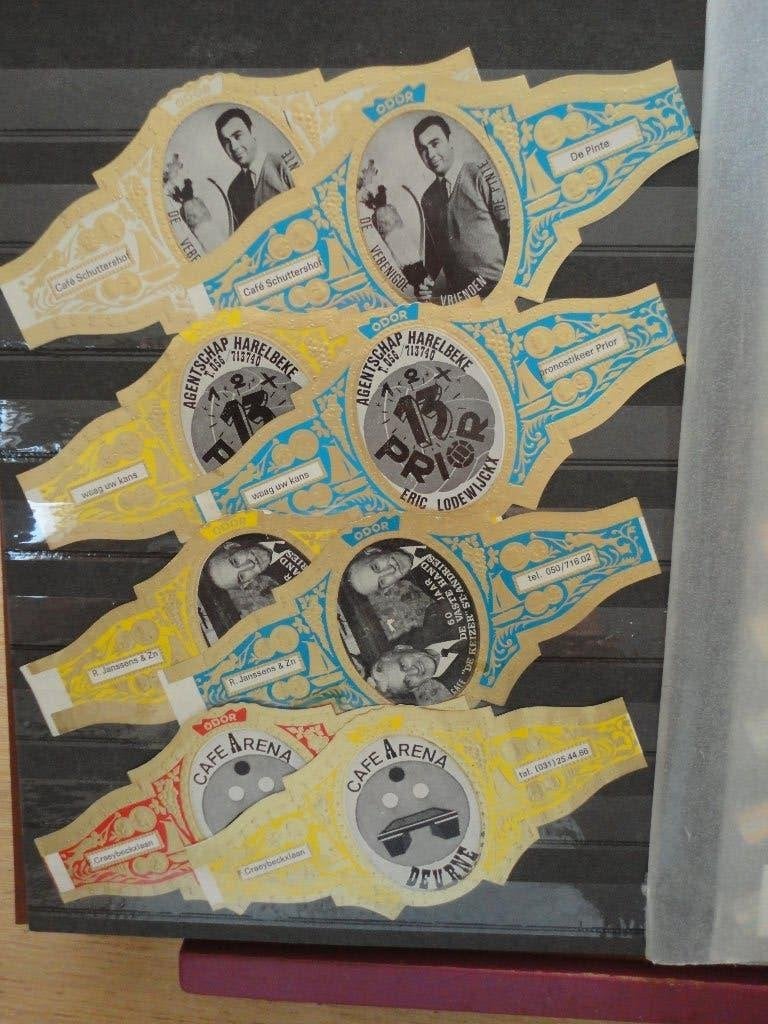 sigarenbandjes 48= 8st reclame GF, Ophalen of Verzenden, Gebruikt, Sigarenbandjes