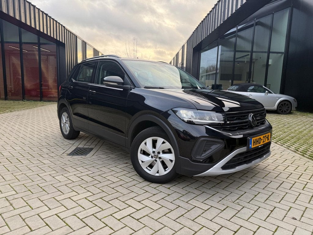Volkswagen T-CROSS 1.0 TSI Life Edition DSG Clima Camera, Auto's, Volkswagen, Gebruikt, 116 pk, Zwart, Bedrijf