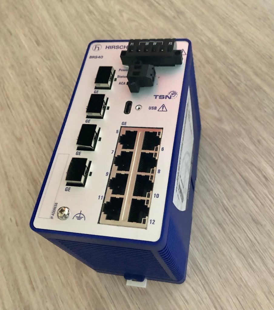 HIRSCHMANN - BRS40 - BOBCAT DIN Rail Switch 8TX /4 SFP, Hobby en Vrije tijd, Ophalen of Verzenden, Zo goed als nieuw
