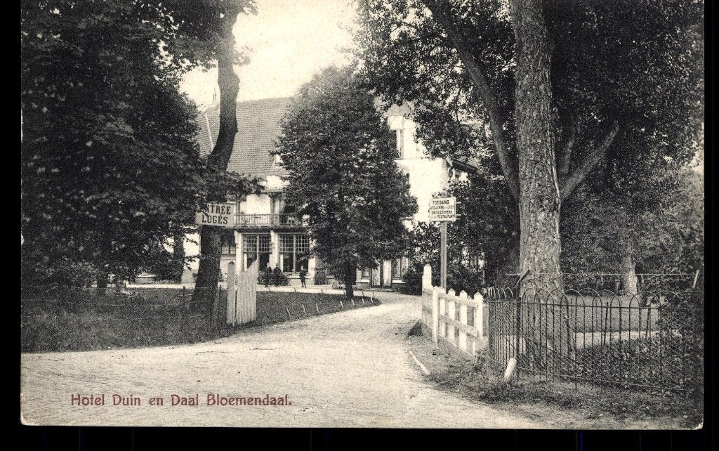 Bloemendaal (N.H.), Hotel Duin en Daal, gelopen 1906, Verzenden, Voor 1920, Gelopen, Noord-Holland