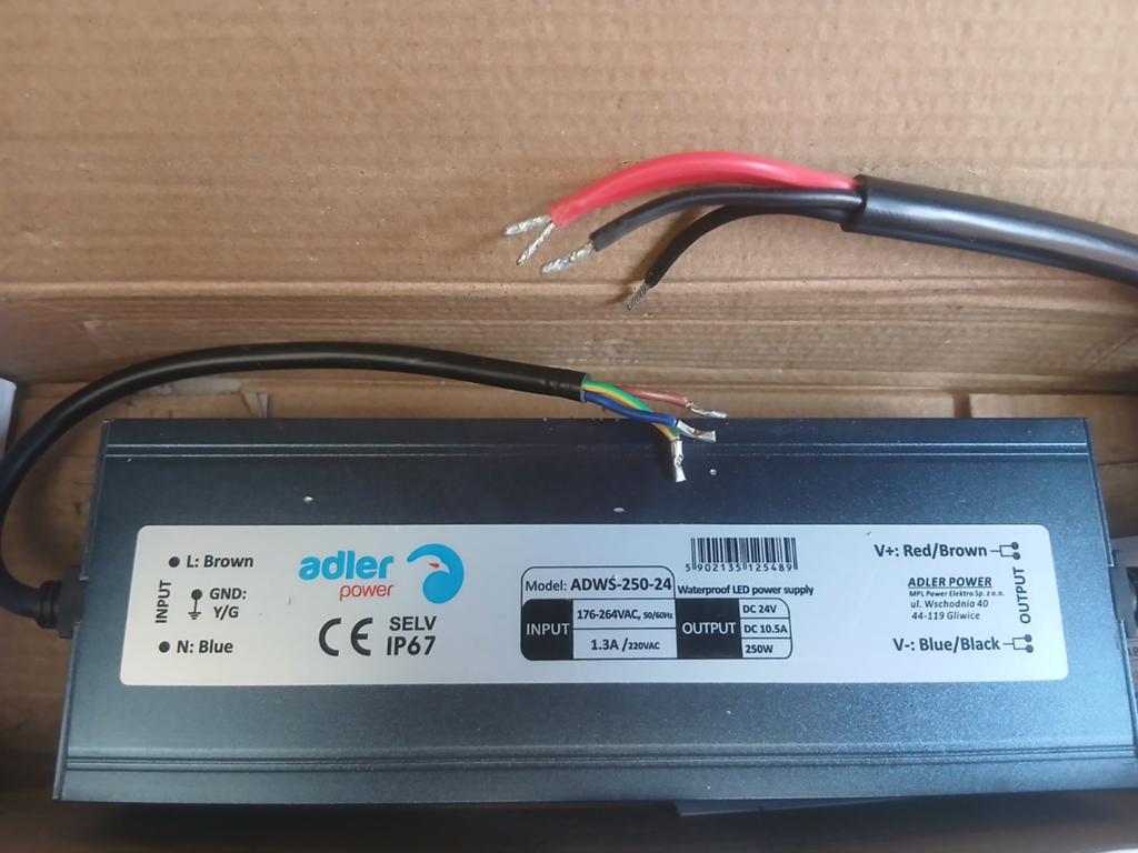 Waterproof Trafo Omvormer 220V naar 24V 250W IP67 nieuw, Ophalen of Verzenden, Gebruikt, Overige typen