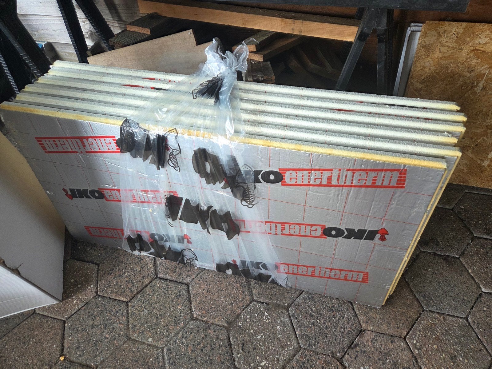 PIR isolatieplaten - IKO Enertherm 6 volledig, Doe-het-zelf en Verbouw, Ophalen, Dakisolatie, 4 tot 8 cm, Gebruikt