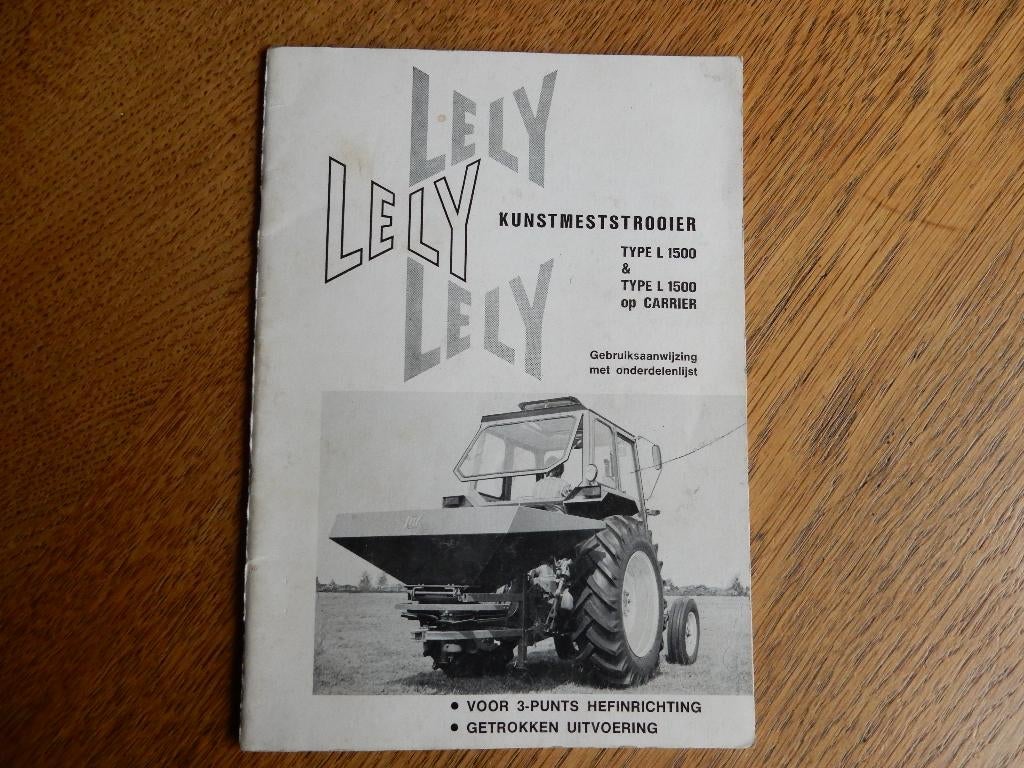 Boekje Lely kunstmeststrooier, Ophalen of Verzenden, Overige typen