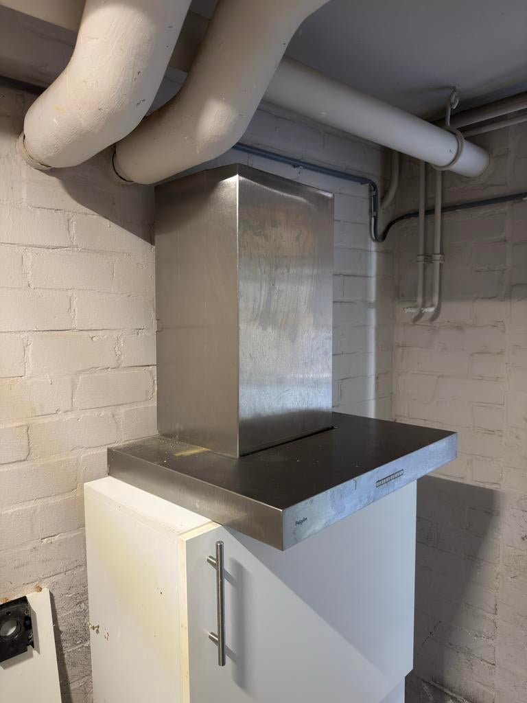 Pelgrim afzuigkap Amet LED verlichting metal Siemens Miele, Witgoed en Apparatuur, Afzuigkappen, Ophalen, Gebruikt, Wandschouwkap
