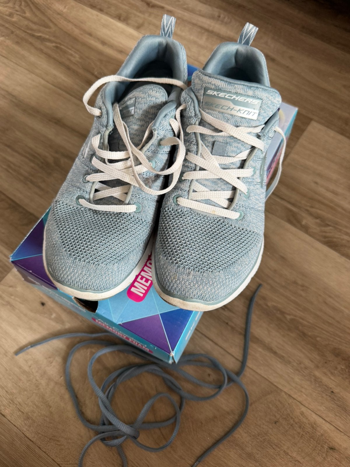 Skechers maat 38, Blauw, Ophalen of Verzenden, Sneakers of Gympen, Gedragen