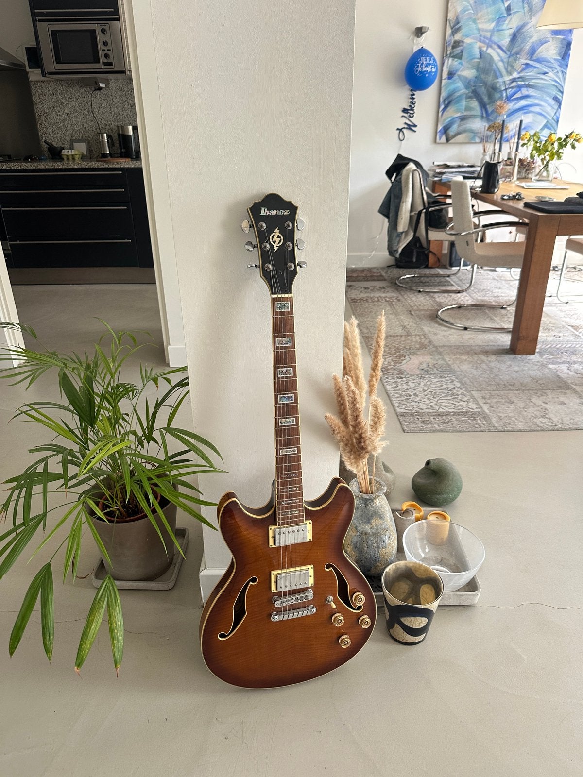 Ibanez AS83 VLS-12-01 Artcore Semi-Hollow Body Gitaar, Ophalen, Gebruikt, Semi-solid body, Ibanez
