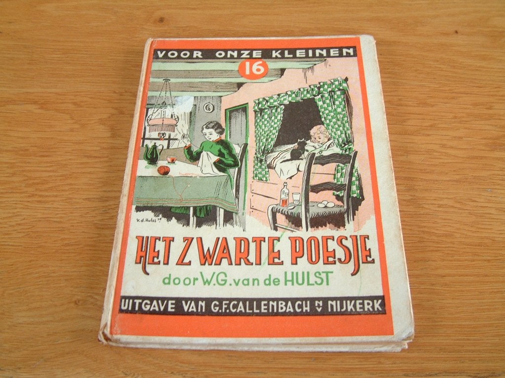 boek het zwarte poesje -W.G.v.d. Hulst, Ophalen of Verzenden, Gebruikt