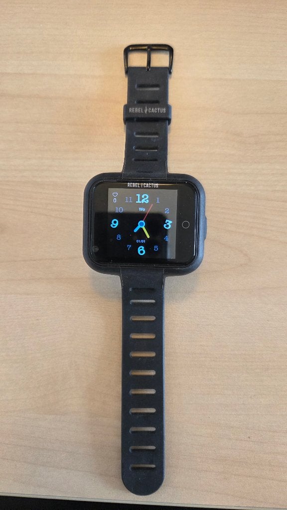 Rebel Cactus Smartwatch voor Kinderen - Zwart Unieke kans!, Zwart, Ophalen of Verzenden, Stappen, Android
