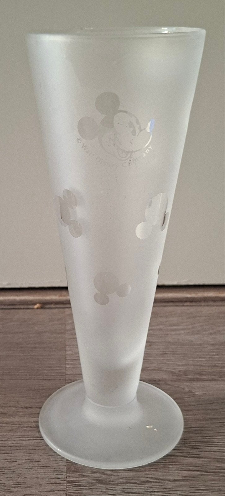 Disney mickey mouse glas, Ophalen of Verzenden, Mickey Mouse, Zo goed als nieuw, Servies
