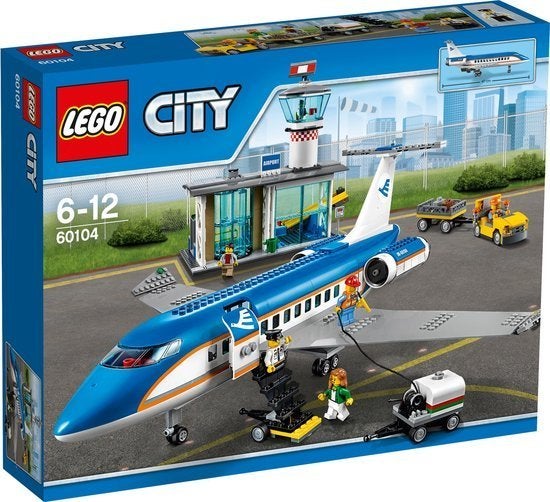 LEGO City Vliegveld passagiersterminal 60104, City, Inclusief accessoires, Lego, Nieuw