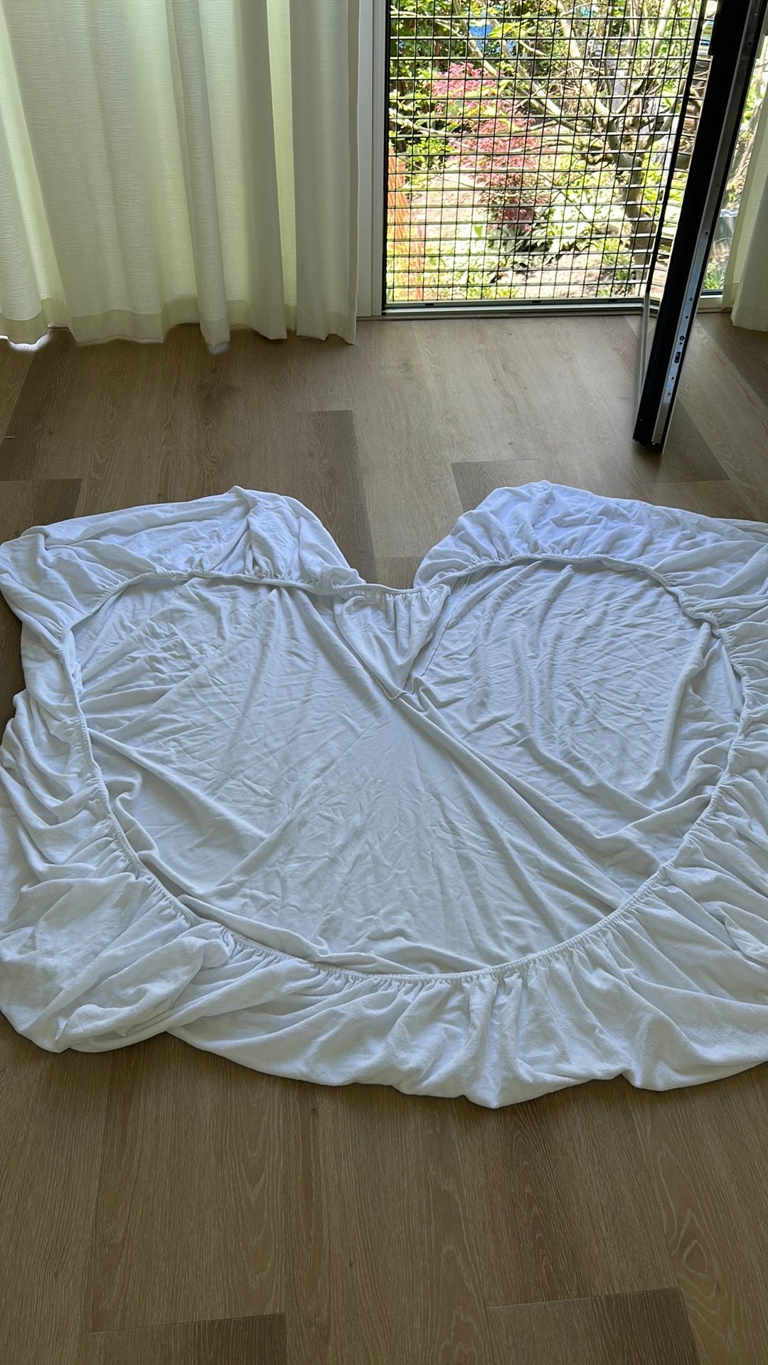 Hoeslakens en molton voor verstelbare Auping 180x200, Tweepersoons, Ophalen of Verzenden, Zo goed als nieuw, Wit