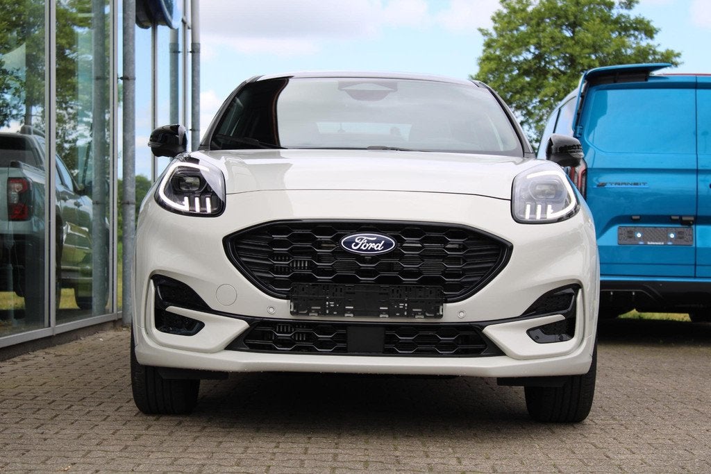 Ford Puma 1.0 EcoBoost Hybrid Sound Edition 125pk | Ford Voo, Auto's, Ford, Puma, Euro 6, Leder en Stof, Wit