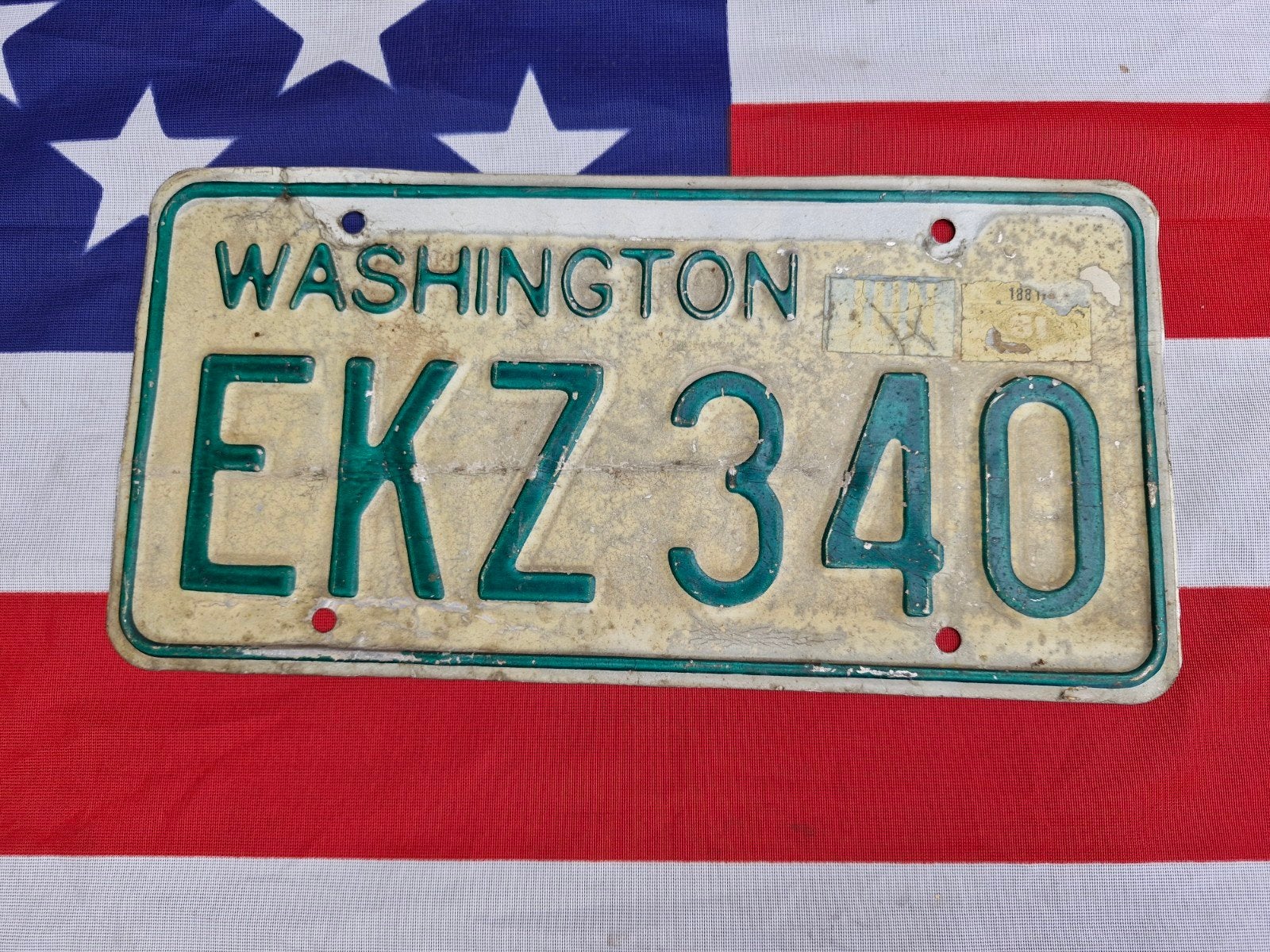 Kentekenplaat Washington USA Nummerplaat nummerbord License, Verzenden, Gebruikt, Auto's