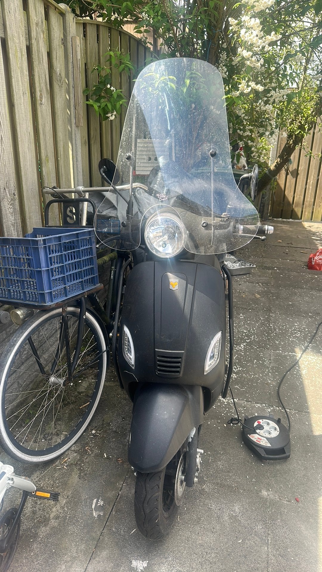 Zwarte la souris scooter. Moet nu weg!, Overige merken, Gebruikt, Elektrisch, Ophalen of Verzenden