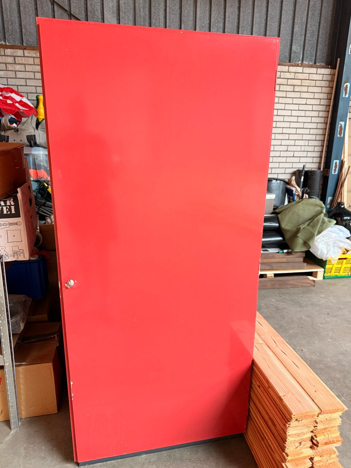 Vintage Bruinzeel kast, Ophalen, Gebruikt, 100 tot 150 cm, 200 cm of meer