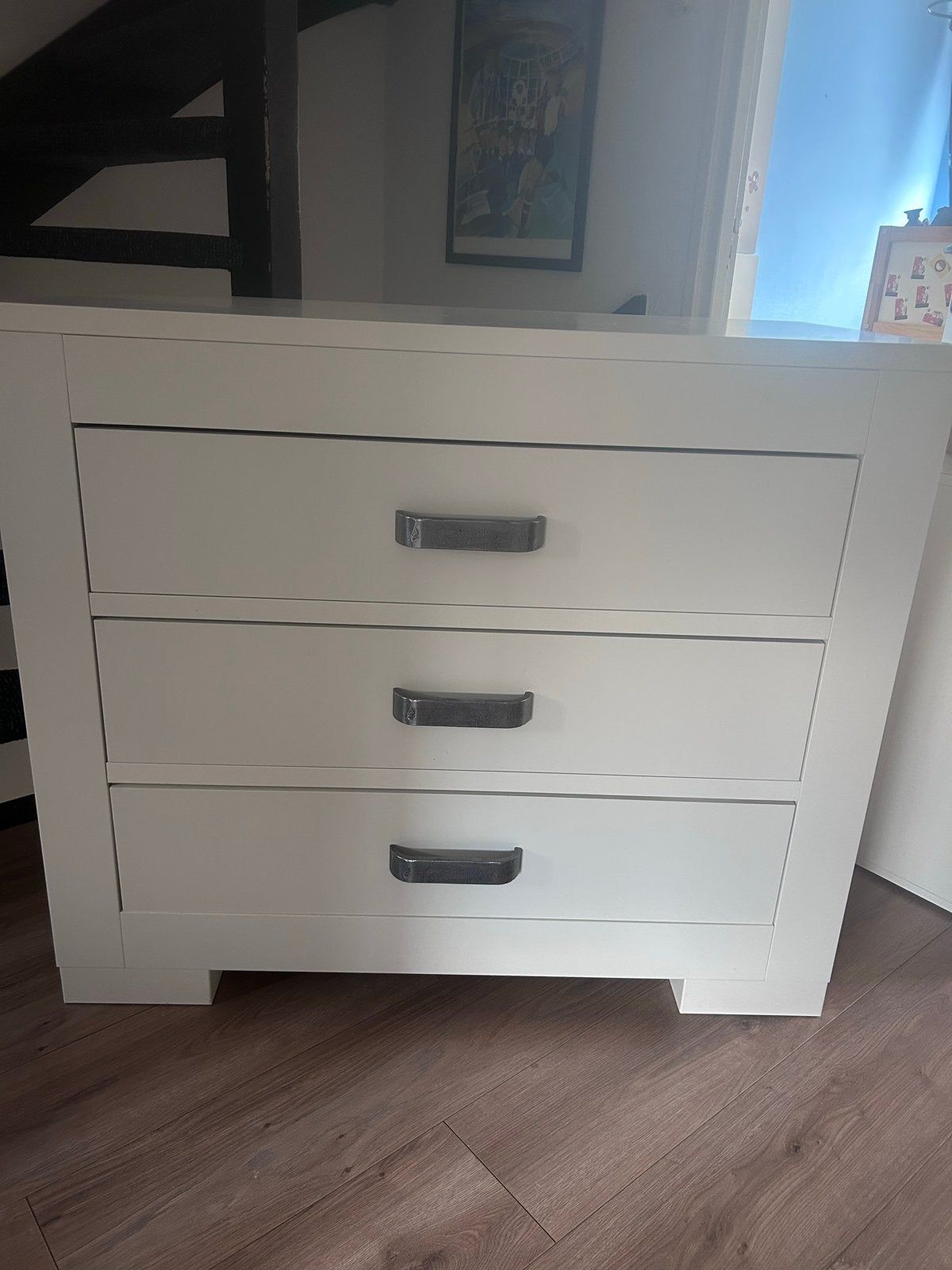 Kidsmill commode/ladekast wit met 3 ruime lades, Gebruikt, 50 tot 70 cm, Ophalen of Verzenden, 100 cm of meer