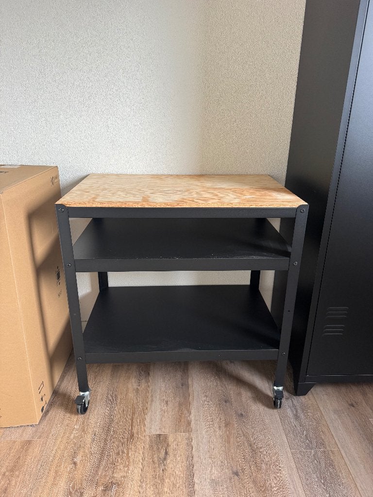 IKEA BROR roltafel zwart/grenen, Ophalen, Nieuw