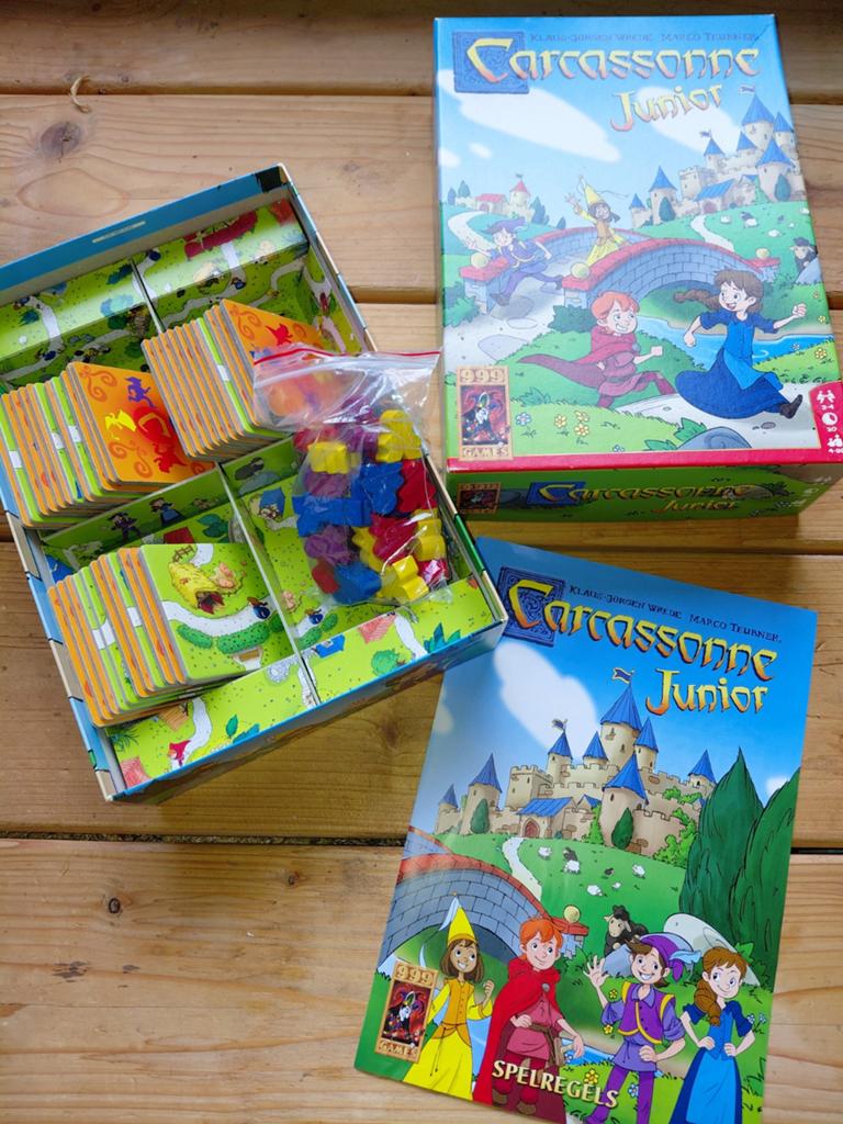 Carcassonne junior, Een of twee spelers, Ophalen of Verzenden, Zo goed als nieuw, 999 games.