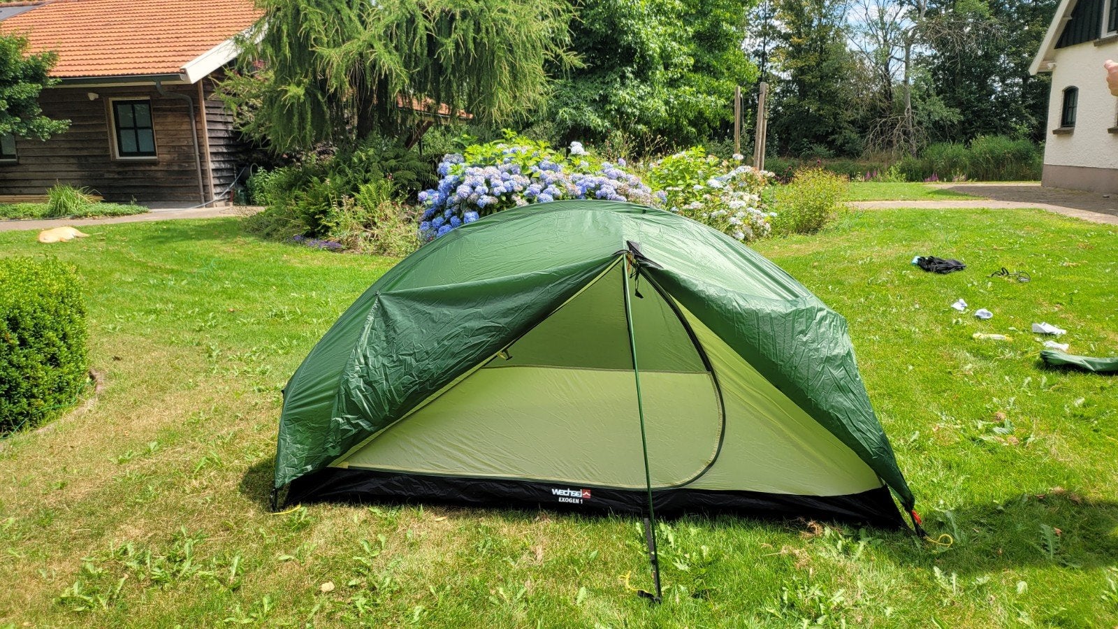 Wechsel Exogen 1 tent - lichtgewicht 1-persoons tent, Ophalen of Verzenden, Zo goed als nieuw, Tot en met 2
