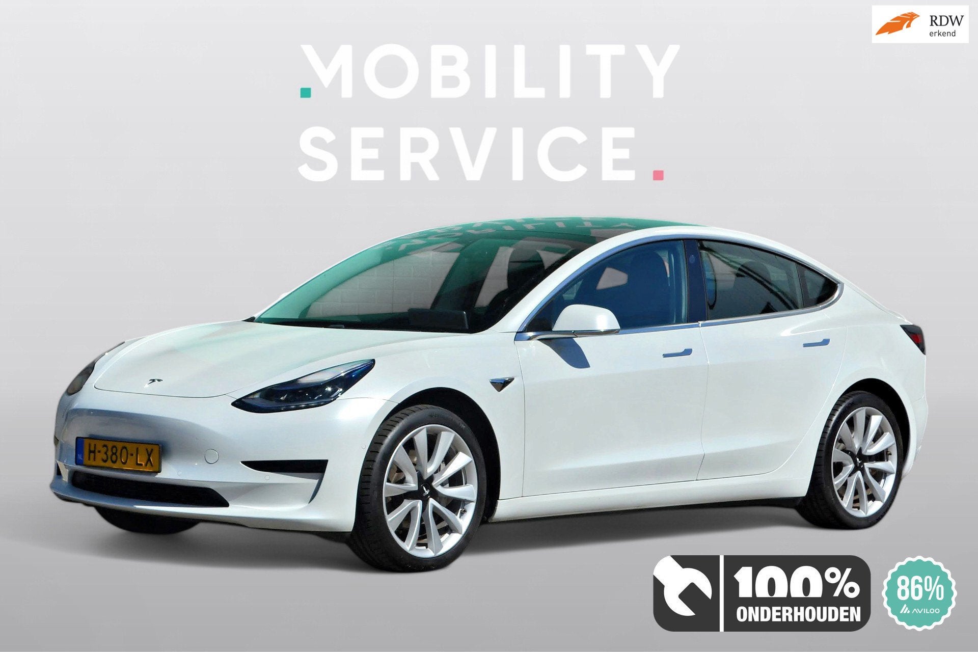Tesla Model 3 Standard RWD Plus 60 kWh SOH86% Clima Cruise P, Auto's, Tesla, Achterwielaandrijving, Gebruikt, 370 km, Wit