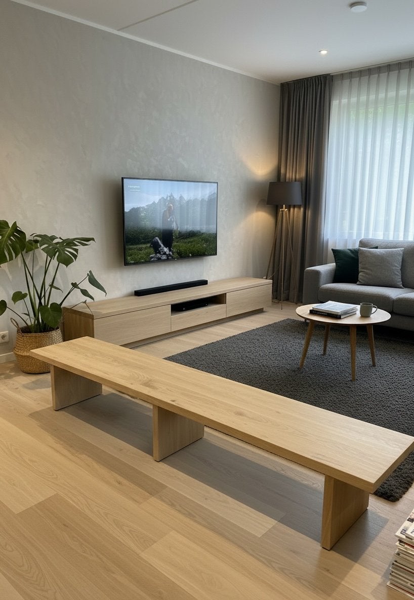 Foto 5 van Massief Eiken (Tv) Meubel - Maatwerk - Puur Massief Eiken