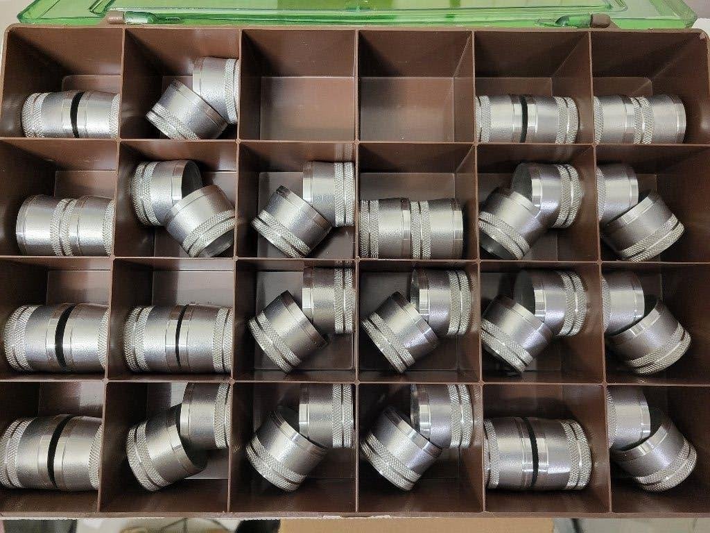 22x stel nieuwe vintage Engelse reelringen hengelbouw, Ophalen of Verzenden, Nieuw, Werphengel