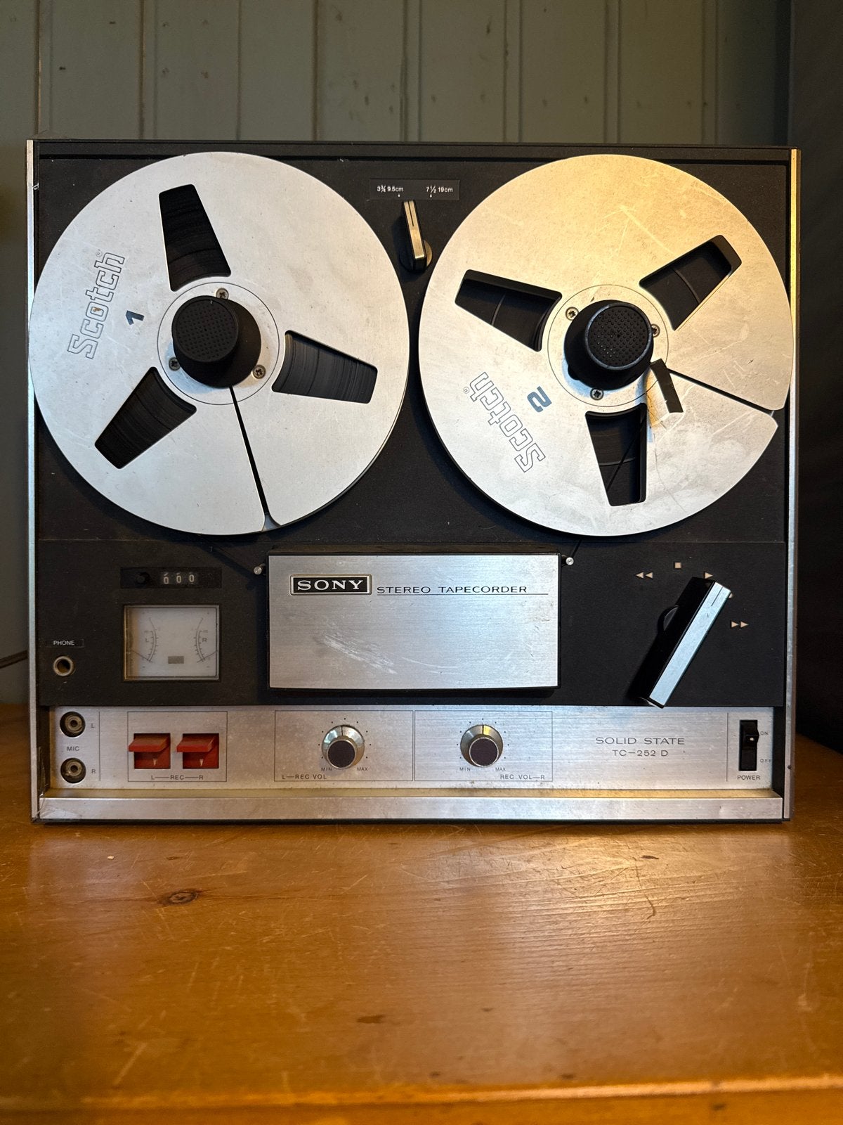 Vintage Sony TC-252D Stereo Bandrecorder met banden, Audio, Tv en Foto, Bandrecorders, Ophalen, Bandrecorder, Met banden