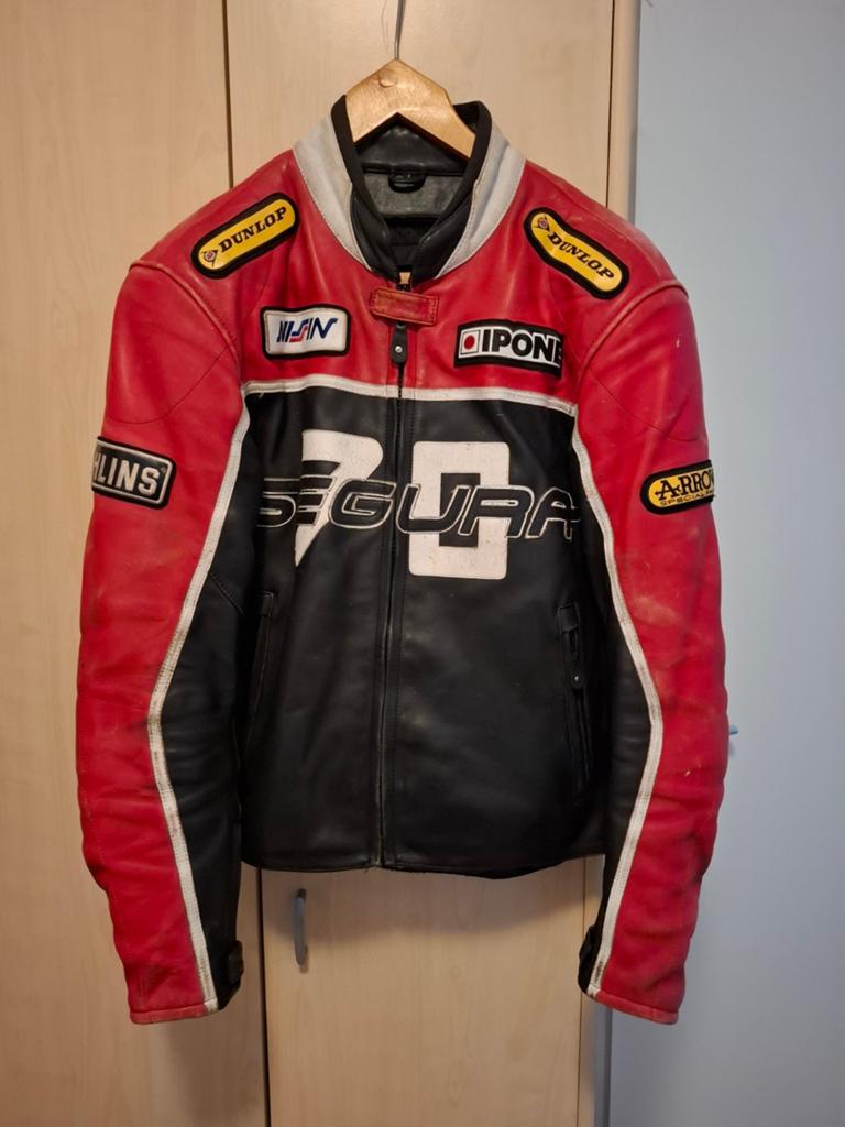 Segura vintage leren motorjas maat L, Ophalen of Verzenden, Tweedehands, Jas | leer