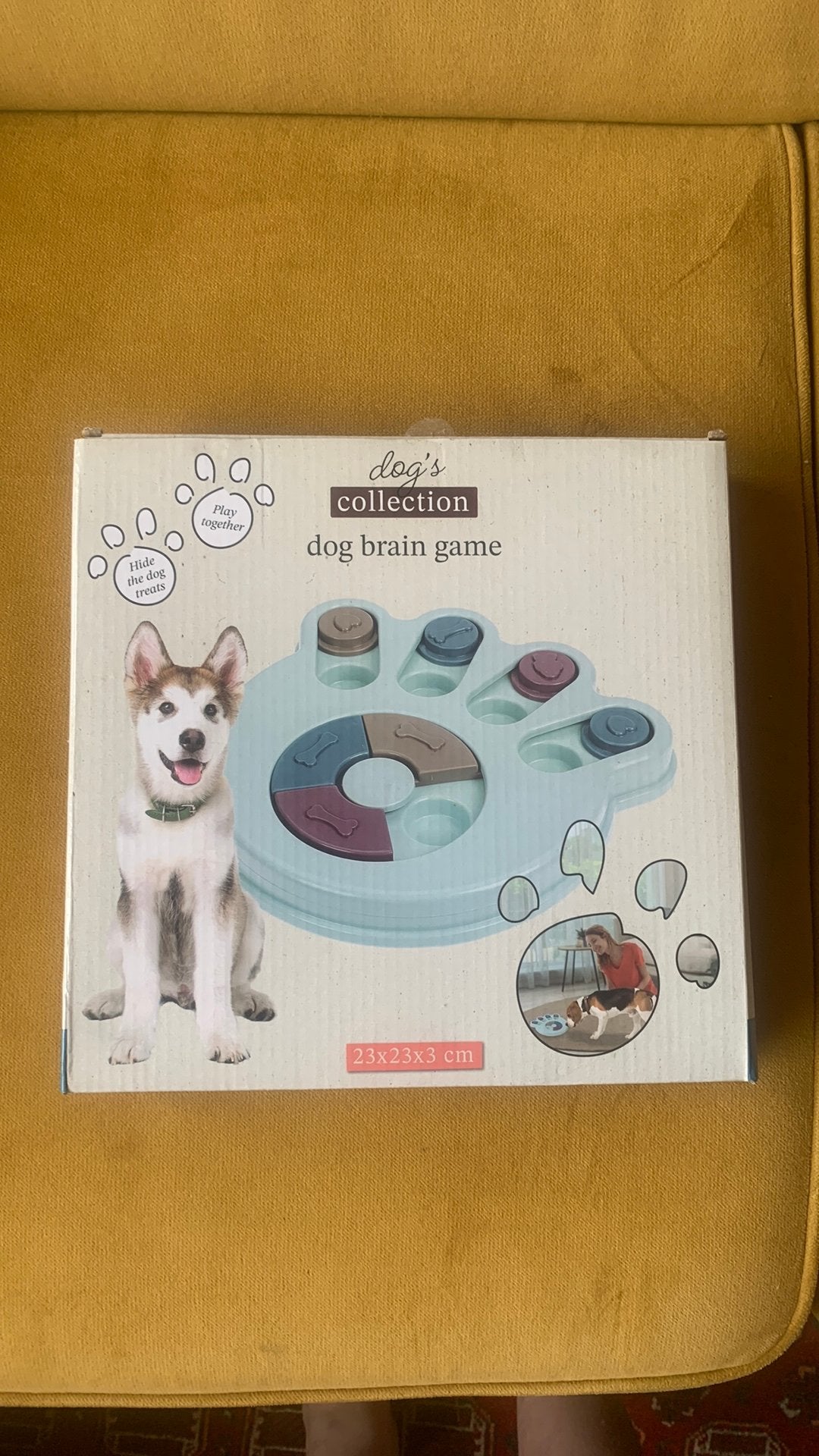 Honden denkspeelgoed, Ophalen, Gebruikt