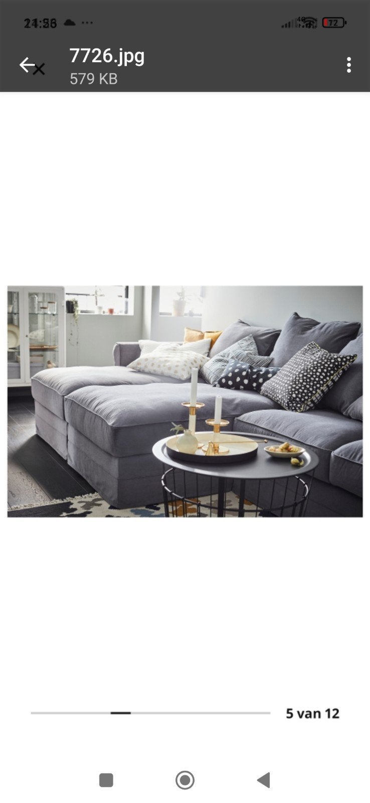 IKEA Gronlid bankhoes compleet - zo goed als nieuw, Ophalen of Verzenden, Zo goed als nieuw, Stof