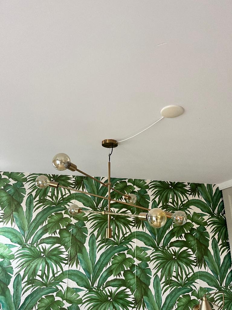 Hanglamp, Huis en Inrichting, Ophalen, Zo goed als nieuw, Glas, 50 tot 75 cm