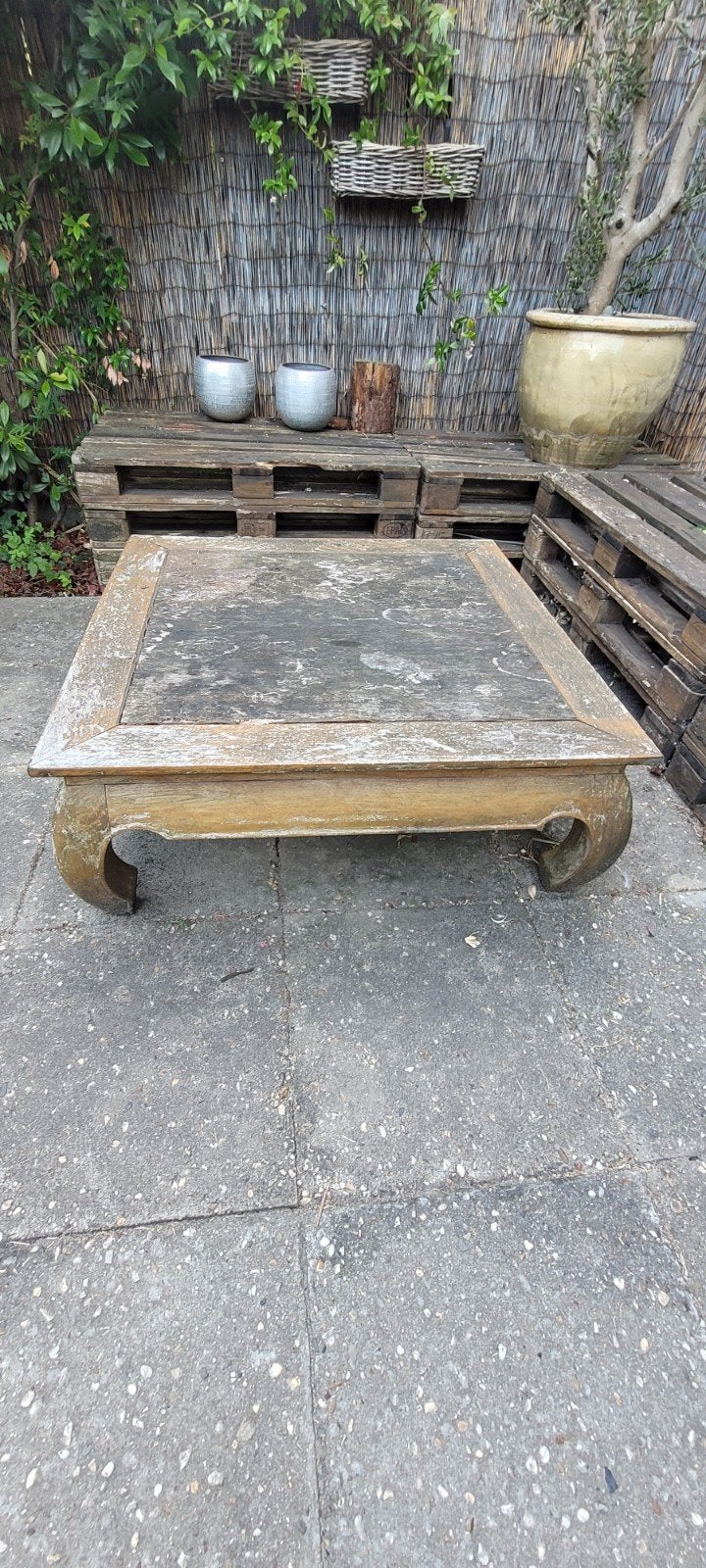 Opium tafel 100x100 cm - Opknapper, Huis en Inrichting, Ophalen, Gebruikt, Opium tafel, 5 – 50