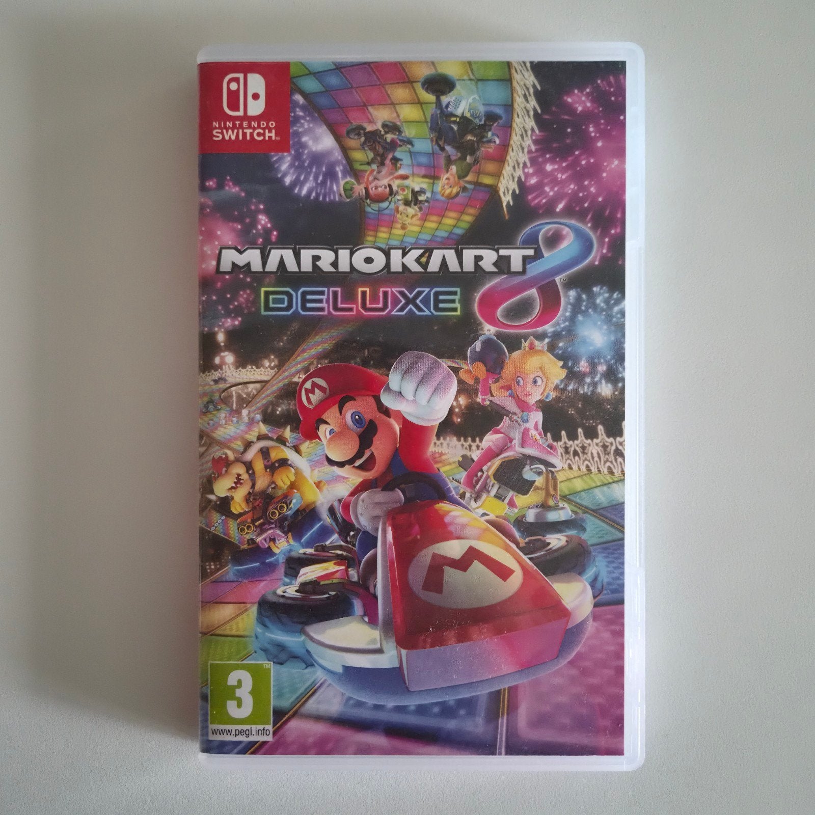 Mario Kart 8 Deluxe Nintendo Switch (Engels hoesje), Racen en Vliegen, Ophalen of Verzenden, Zo goed als nieuw, Eén computer