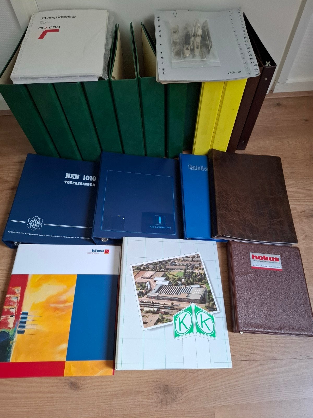 Ordnermappen 4 en 23 ring Tabbladen en Papier enz, Ophalen of Verzenden, Gebruikt